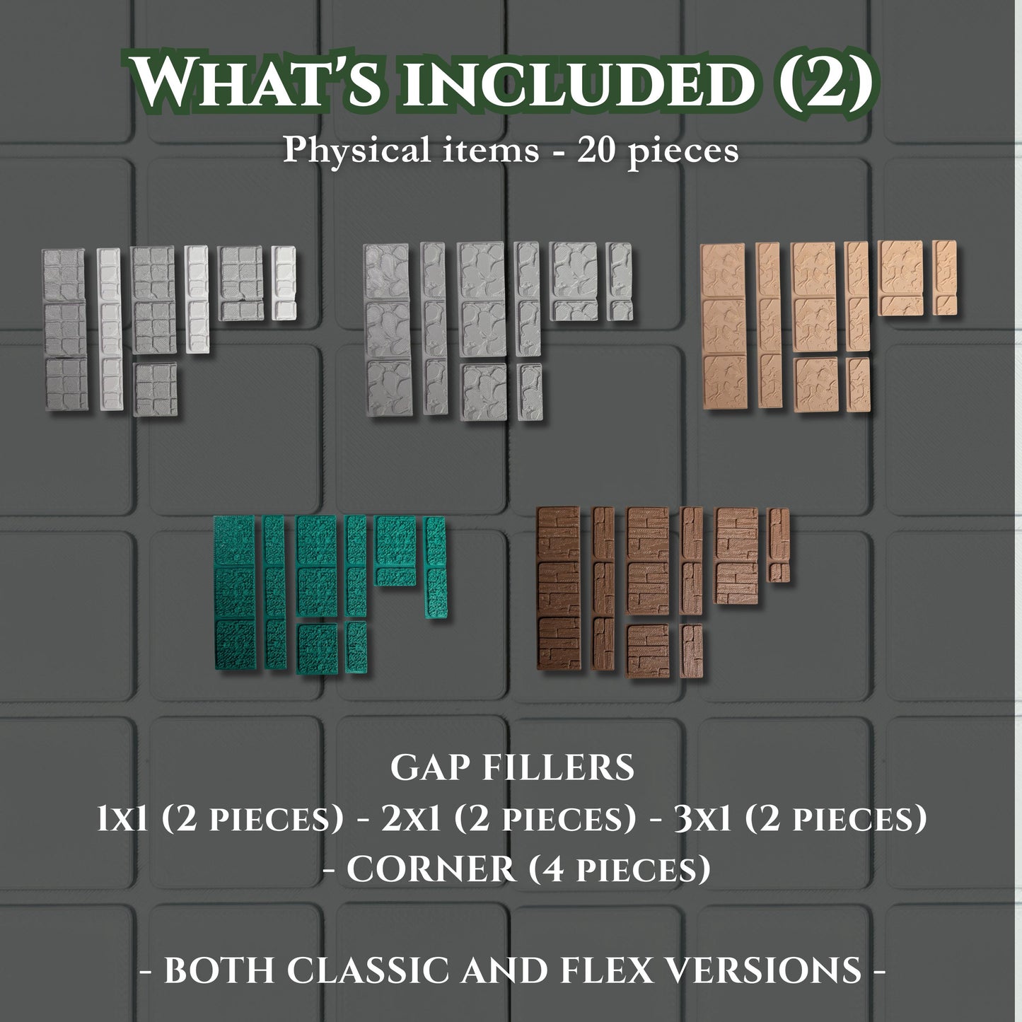 Terrain Tiles – Physical Sets | Stone, Wood, Grass, Rocky, Dirt