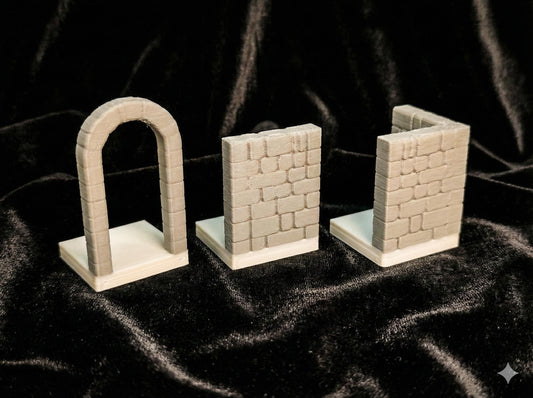 Flex System Walls Set – Wall + Corner + Door (3D Printed)