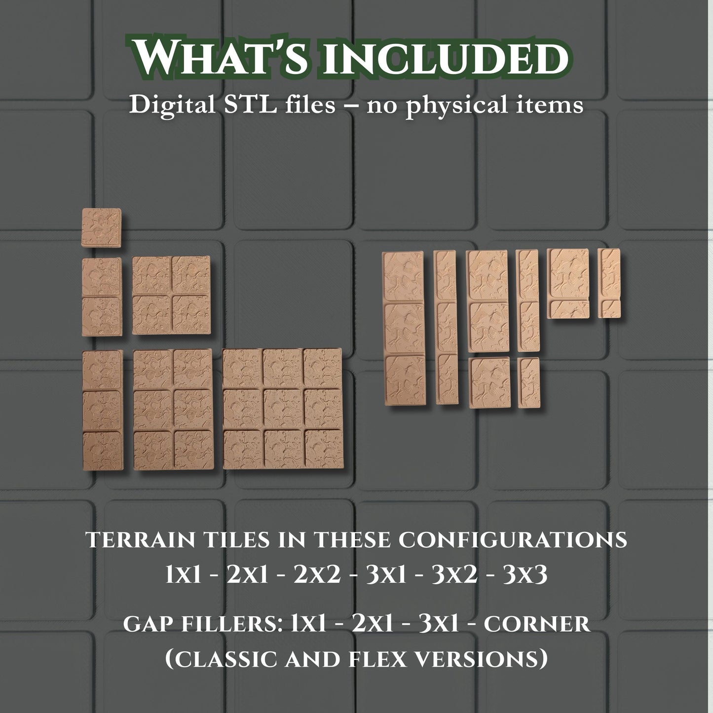 STL Dirt Terrain Tiles