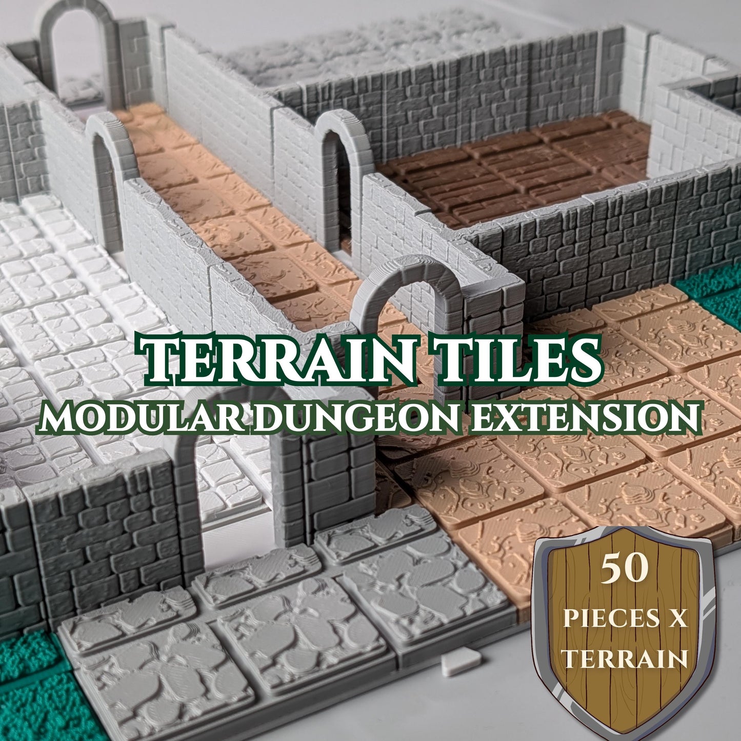 Terrain Tiles – Physical Sets | Stone, Wood, Grass, Rocky, Dirt
