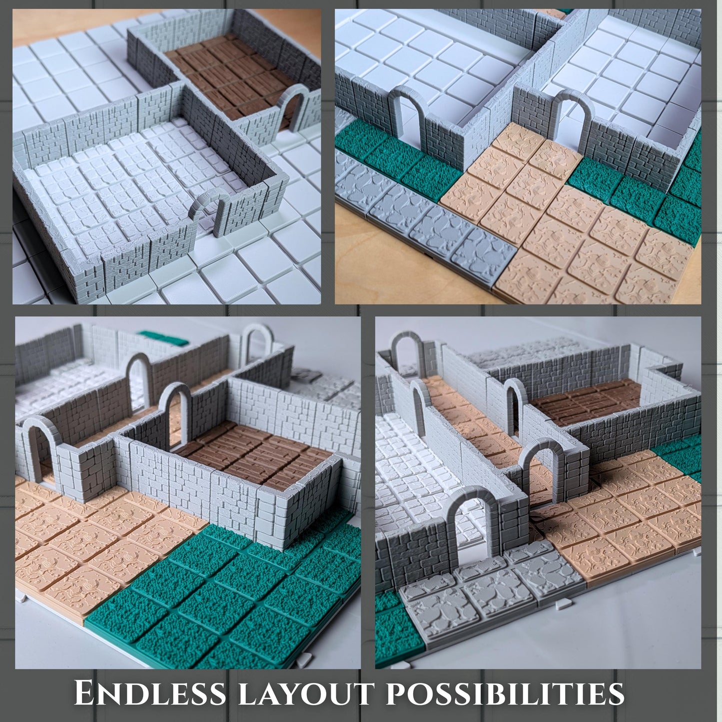 Terrain Tiles – Physical Sets | Stone, Wood, Grass, Rocky, Dirt